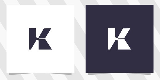 letter k logo design vector