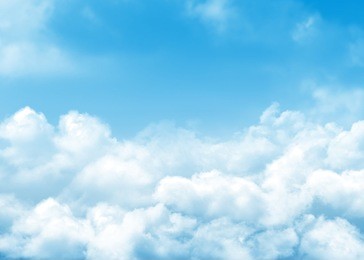 blue sky and clouds abstract background with copy space