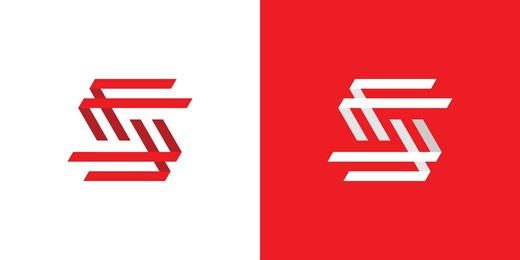 abstract logo of the letters s and l