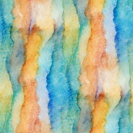 abstract seamless pattern with watercolor drawing in doodle style. vector illustration 