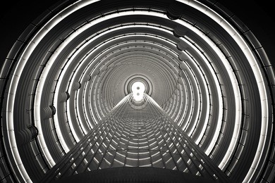 inside the time tunnel
