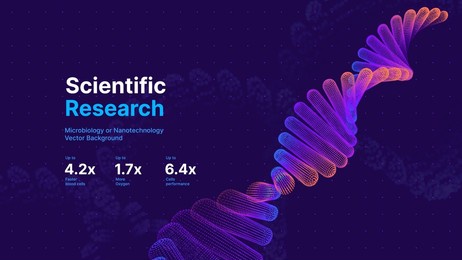 abstract dna molecule helix spiral wave blue background. medical science concept, genetic biotechnology, chemistry biology, dna gene. vector illustration.