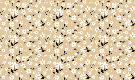 seamless flowers pattern in vector