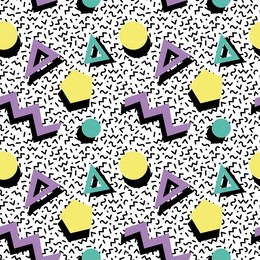 seamless geometric pattern in retro 80s style 1