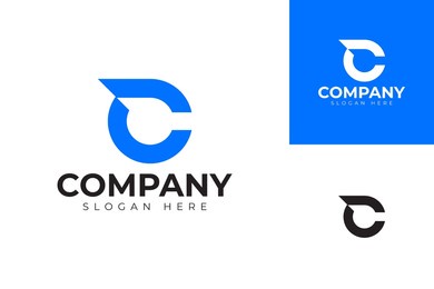 vector letter c logo premium template