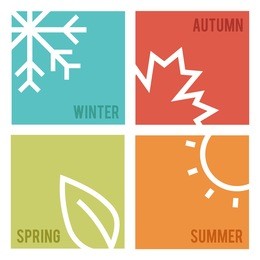 season icons.vector illustration.