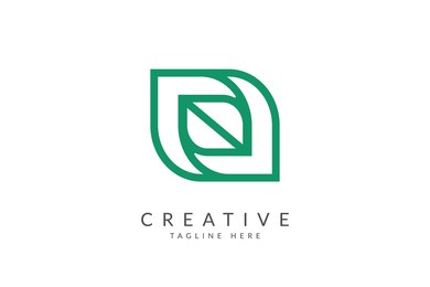 green technology logo design vector.