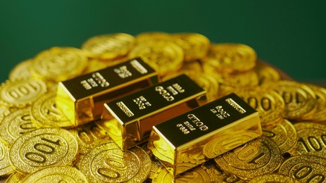gold bullion, high value assets, investment in gold, financial wealth and success and financial investment