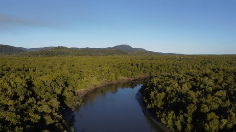 aerial view of proserpine river