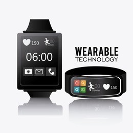 technology design over white background, vector illustration.