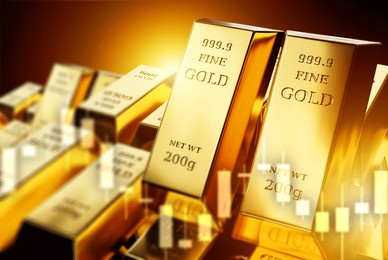 pure gold bars. precious metals price chart. 999 gold bars. investments in precious metals. golden reserve fund. fluctuations in prices of pure gold. golden metal for saving finances. 3d image