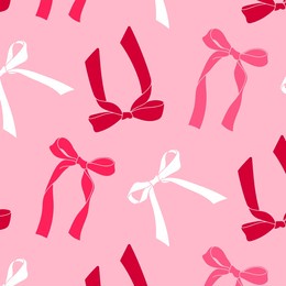 cute seamless pattern with bow silhouettes. background design. repeating print 