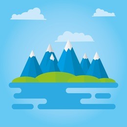 flat design nature 