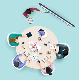 business presentation. flat design.