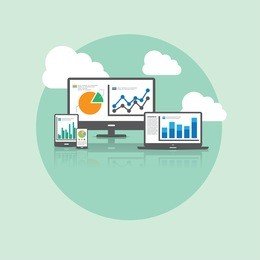 big data and cloud technology concept.