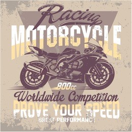 vintage motorcycle for printing. vector old school race poster.retro race car or motorbike vector print set,race posters.real road race posters

