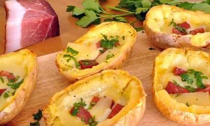 stuffed potato skins