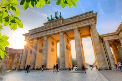 brandenburg gate at summer, berlin