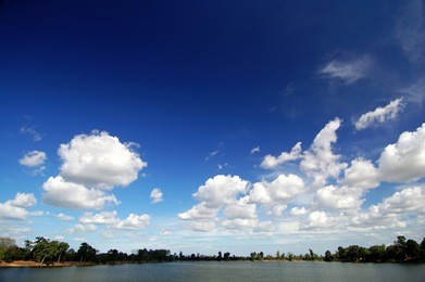 landscape of srah srang, the royal bath, siem reap
