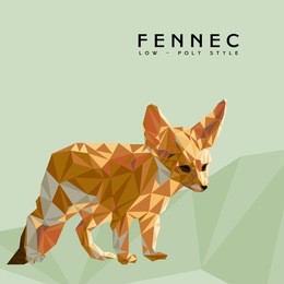 animals low-poly fennec
