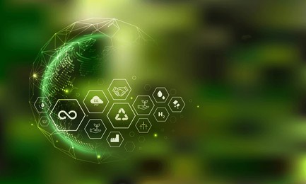 renewable economy mobile power icon. green tree earth protection concept for the future growth of business and environmental sustainability esg