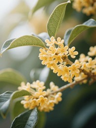 vibrant yellow osmanthus: nature's autumnal treasure