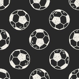 doodle soccer seamless pattern background