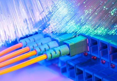 data transfer by optical fibre information technology.