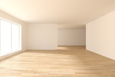 white empty interior design-3d rendering