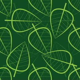 green leaf seamless pattern
