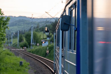 view from the train traveling along the picturesque line no. 99 from zakopane to kraków