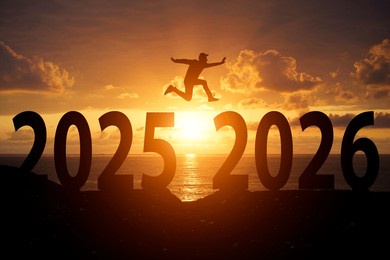 jumping from 2025 to 2026. motivational leap into the new year