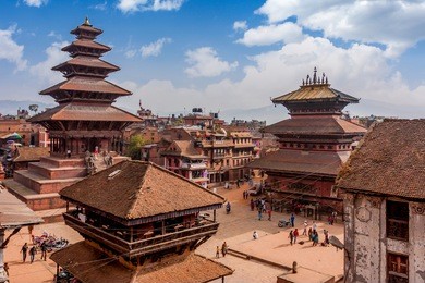 bhaktapur is unesco world heritage site located in the kathmandu valley, nepal.