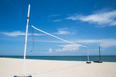 beach volleyball court