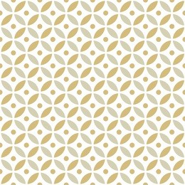 seamless intersecting geometric vintage gold circle pattern