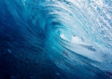 blue tube, epic surfing wave