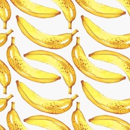 summer fruit pattern. watercolor banana pattern. watercolor pattern for design, fabric labels for jam, cream.