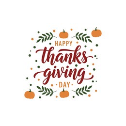 thanksgiving day vector logo design template