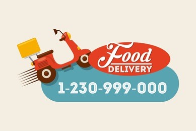food delivery design, vector illustration eps10 graphic 