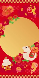 new year's sale lucky bag design template