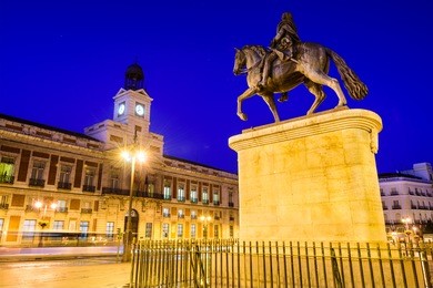 madrid, spain at puerta del sol.