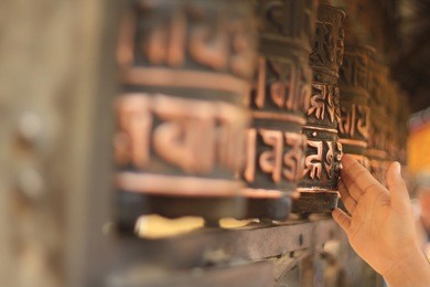 tibetan prayer wheels