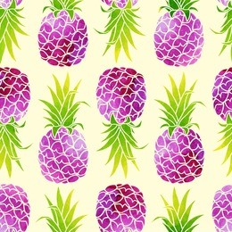 pineapples seamless pattern. abstract vector background for contemporary design