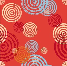 seamless pattern of circles. background of circles and rings. radial shape retro style with grunge.rapport from small parts. a blank for print tissue wrapping paper
