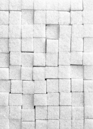 sugar cubes background, black and white 
