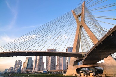 estaiada bridge in sao paulo - brazil