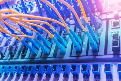 data transfer by optical fibre information technology.