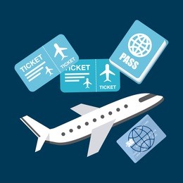 airplane travel design, vector illustration eps10 graphic 