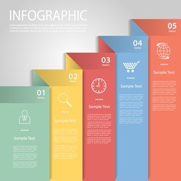 design clean template for business design, reports, step presentation, number options.