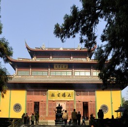 lingyin temple, commonly translated as "temple of the soul's retreat" is one of the largest and wealthiest temples in china.